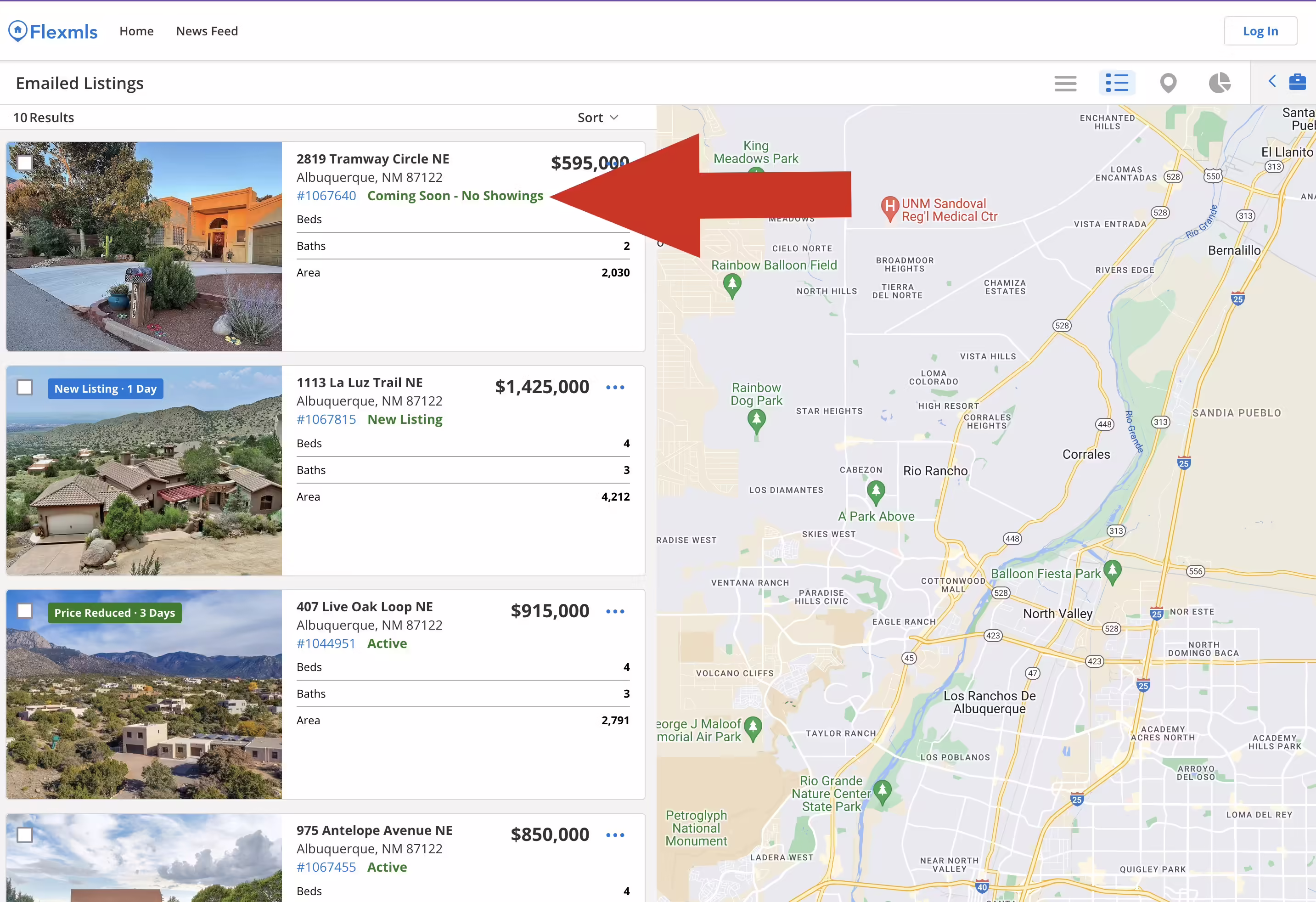 Coming soon listing mls